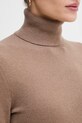 Sisley sweter z domieszką wełny 102HM2174 brązowy