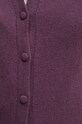 Kardigan s primjesom vune Sisley 102HM5237 ljubičasta