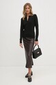 Кардиган з домішкою вовни Sisley 102HM5237 чорний AW24