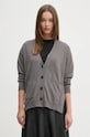 Кардиган с примесью кашемира Sisley серый 102HM601Z