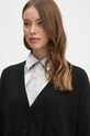 Кардиган з домішкою кашеміру Sisley чорний 102HM601Z