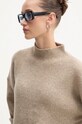Sveter s prímesou vlny Abercrombie & Fitch béžová KI150.4238.410