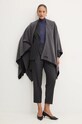 Lanvin gyapjú poncsó 6LPONC.U7796 szürke AW24