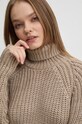 Superdry pulover din amestec de lana bej W6110397A.9NJ
