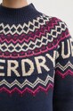 Superdry pulover din amestec de lana W6110555A.B9R bleumarin