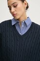 Superdry sweter bawełniany granatowy W6110588A.98T
