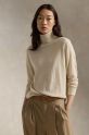 Polo Ralph Lauren maglione in lana scollo a collo alto beige 211956232