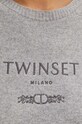 Πουλόβερ με προσθήκη μαλλιού Twinset 242TP3800 γκρί