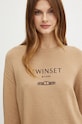 Twinset pulover din amestec de lana bej 242TP3800