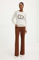 Vlněný svetr Twinset 242TP3750 béžová AW24
