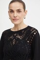 Twinset pulover de lana negru 242TP3471
