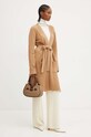 Vlněný svetr Twinset 242TP3714 hnědá AW24