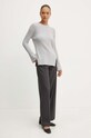 Vlnený sveter Twinset 242TP3715 sivá AW24