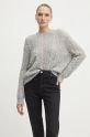 Twinset sweter z domieszką wełny szary 242TP3691