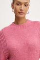 Sveter s prímesou vlny Twinset ružová 242AP3290