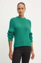 Pulover s dodatkom vune Twinset tirkizna 242AP3290