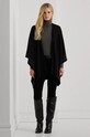 Lauren Ralph Lauren poncho din amestec de lana cu modele negru 454960145