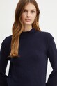 Twinset sweter wełniany granatowy 242TT3321
