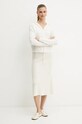 Вовняний кардиган Marella 2423346062200 бежевий AW24