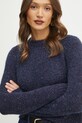 Marella pulover din amestec de mohair bleumarin 2423366155200
