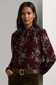 Блузка Lauren Ralph Lauren візерунок бордо 200951304