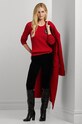 Pamučni pulover Lauren Ralph Lauren crvena 200955434