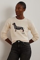 Lauren Ralph Lauren maglione in cotone medio spessore beige 200955695