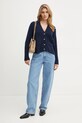 Шерстяной кардиган MAX&Co. 2426346014200 тёмно-синий AW24