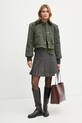 MAX&Co. sweter wełniany 2426366064200 zielony AW24