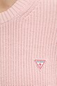 Bavlněný svetr Guess Jeans W4BR08.Z3HM1 růžová