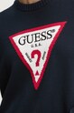 Памучен пуловер Guess Jeans W4BR12.Z3HM1 тъмносин