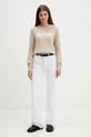 Guess Jeans sweter bawełniany W4BR10.Z3HM1 beżowy NC25