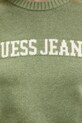 Guess Jeans sweter bawełniany W4BR10.Z3HM1 zielony