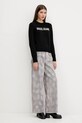 Хлопковый свитер Guess Jeans W4BR10.Z3HM1 чёрный SS25