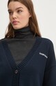Хлопковый кардиган Guess Jeans тёмно-синий W4BR81.Z3HM1