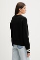 Odzież Guess Jeans kardigan bawełniany W4BR81.Z3HM1 czarny