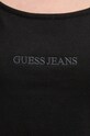 Топ с примесью шелка Guess Jeans W4BR17.Z3HO2 чёрный