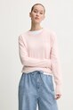 Свитер с примесью шерсти Guess Jeans розовый W4BR83.Z3HO2