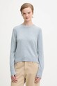 Guess Jeans sweter z domieszką wełny niebieski W4BR83.Z3HO2