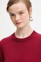Odzież Guess Jeans sweter z domieszką wełny W4BR83.Z3HO2 bordowy