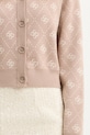 Guess kardigan z domieszką wełny SARAH beżowy W4BR0D.Z3JD2