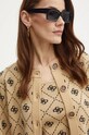 Кардиган с примесью шерсти Guess SARAH бежевый W4BR0D.Z3JD2
