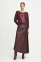 Guess pulover SELENA W4BR01.Z2NQ2 burgundia AW24