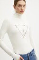 Свитер Guess PIPER аппликация бежевый W4BR03.Z2NQ2