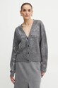 Guess kardigan z domieszką wełny RILEY szary W4BR44.Z3J92
