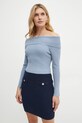 Guess pulover NINA albastru W4BR73.Z3K92