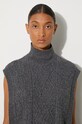 Vuneni prsluk A.P.C. Pull Cameron WVBDQ.F23391.PLC siva