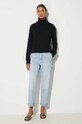A.P.C. sweter wełniany Pull Amal WYAAD.F23374.LZZ czarny AW24