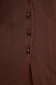 AERON kardigan bawełniany PFPU256515 brązowy