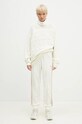 adidas Originals pulover de bumbac OS Turtleneck IX0965 bej